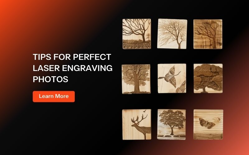 Laser engraving photos example on wood and acrylic