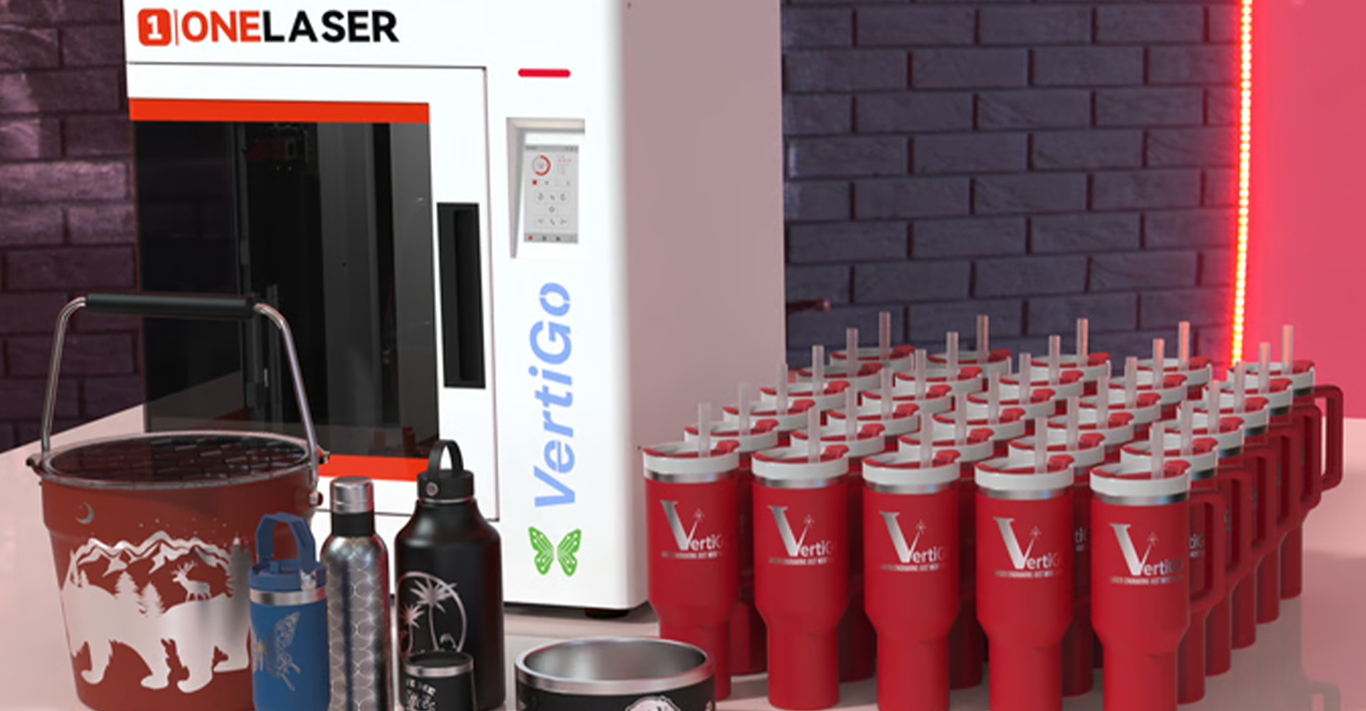 VertiGo Laser Engraver for Tumblers, Cups, Mugs & Bottles