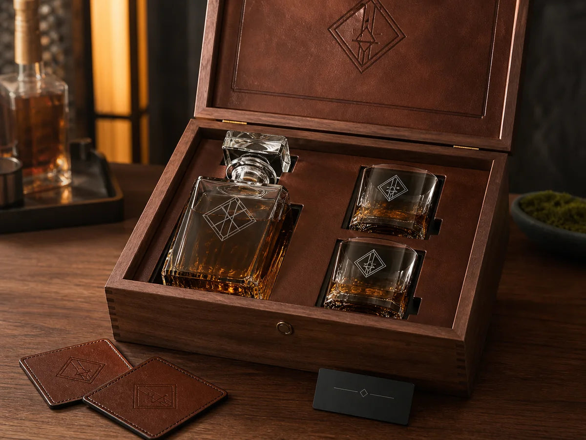 Whiskey Decanter Gift Set