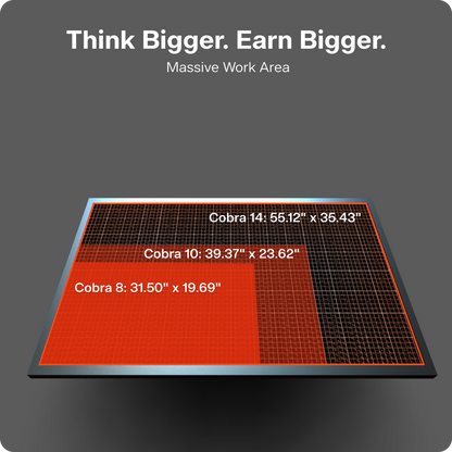 OneLaser Cobra™ 8 - Workshop Essential Laser Engraver/Cutter (90W Glass)