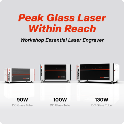 OneLaser Cobra™ 8 - Workshop Essential Laser Engraver/Cutter (90W Glass)