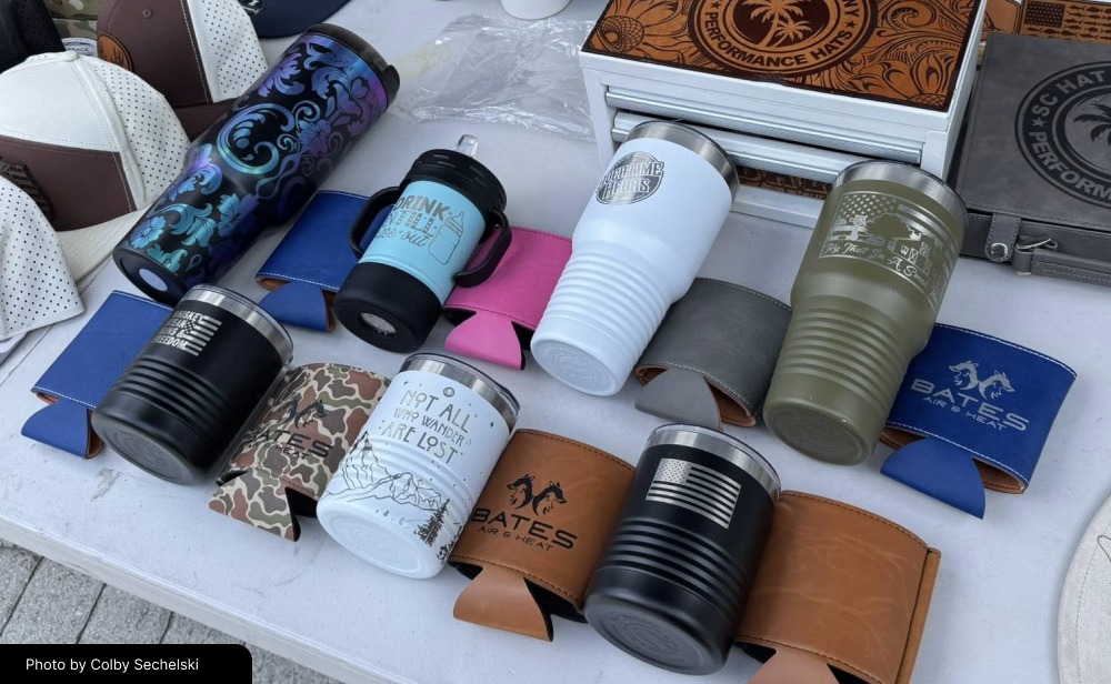 Laser cut engraved idea tumblers