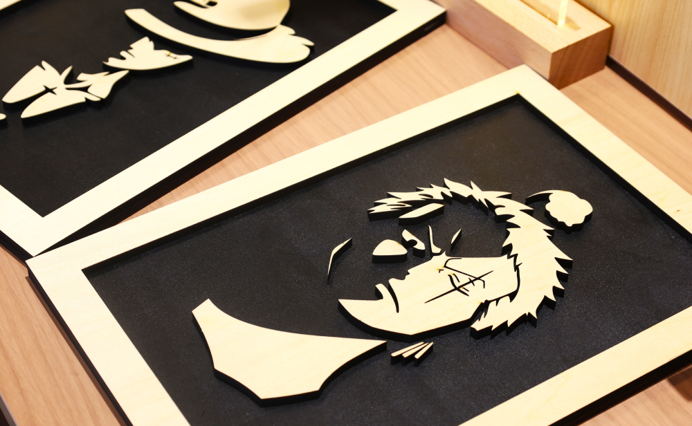 Laser cut engraved idea One Piece Picture