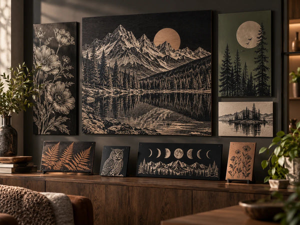 High-detail photo Wood engraving