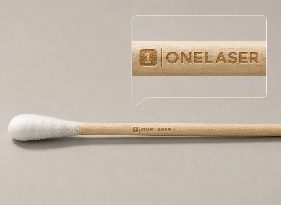 OneLaser XRF Gen2 RF desktop laser engraver fine detail engraving, sharp small text without scorching on wood