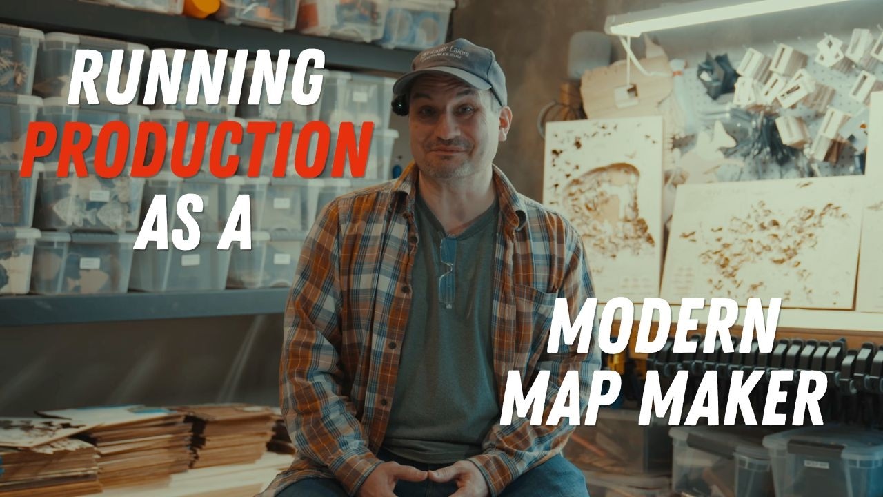 Load video: The Machine Behind His Best‑Selling Maps | OneLaser Hydra 16 Testimonial