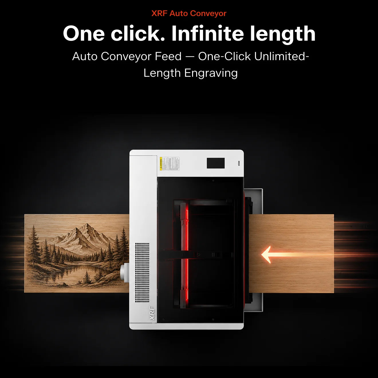OneLaser XRF 38W Flagship All-In-One RF Metal Tube CO2 Laser Engraver & Cutter | 24"×12" Work Area