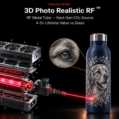 OneLaser VertiGo™ - Performance Rotary Laser for Drinkware (38W RF)